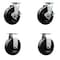 Service Caster Tool Box Caster Wheel Set 6'' Phenolic Swivel Casters, 4PK TOOL-SCC-20S620-PHB-TLB-2-R-2 - alternate 1